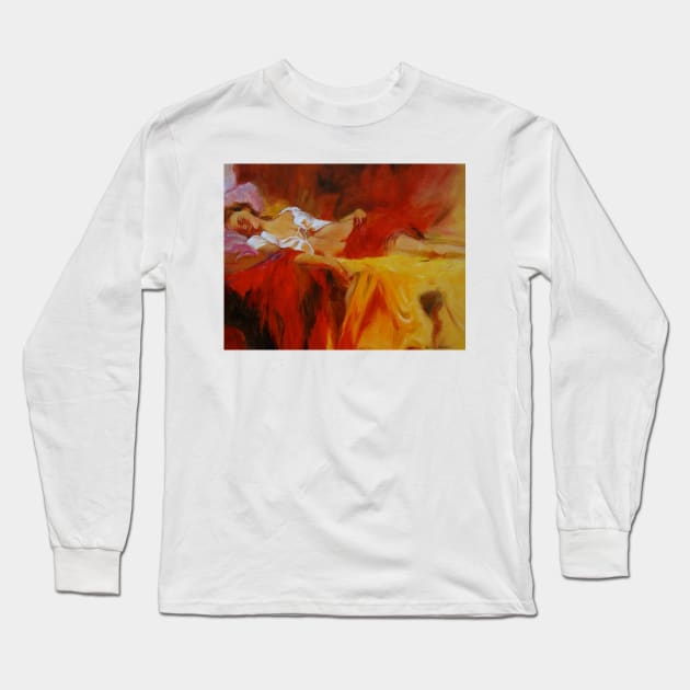 Reclining Lady 111 Long Sleeve T-Shirt by jennyleeandjim